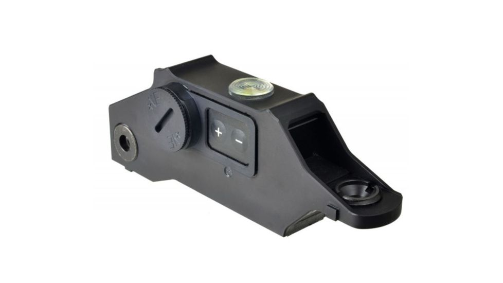 Strike Industries HC-14 Mini Dual Illuminated Ring Sight w/ Back Up Illuminated Battery, Green Fibre Optic and Green Central Dot, Black, RS-HC-14 Mini Green ILU