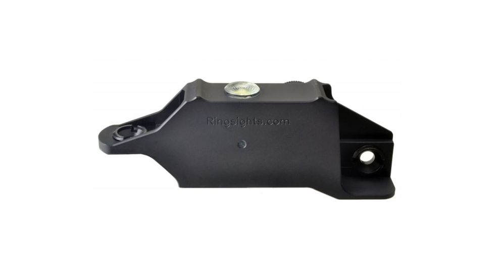 Strike Industries HC-14 Mini Dual Illuminated Ring Sight w/ Back Up Illuminated Battery, Green Fibre Optic and Green Central Dot, Black, RS-HC-14 Mini Green ILU