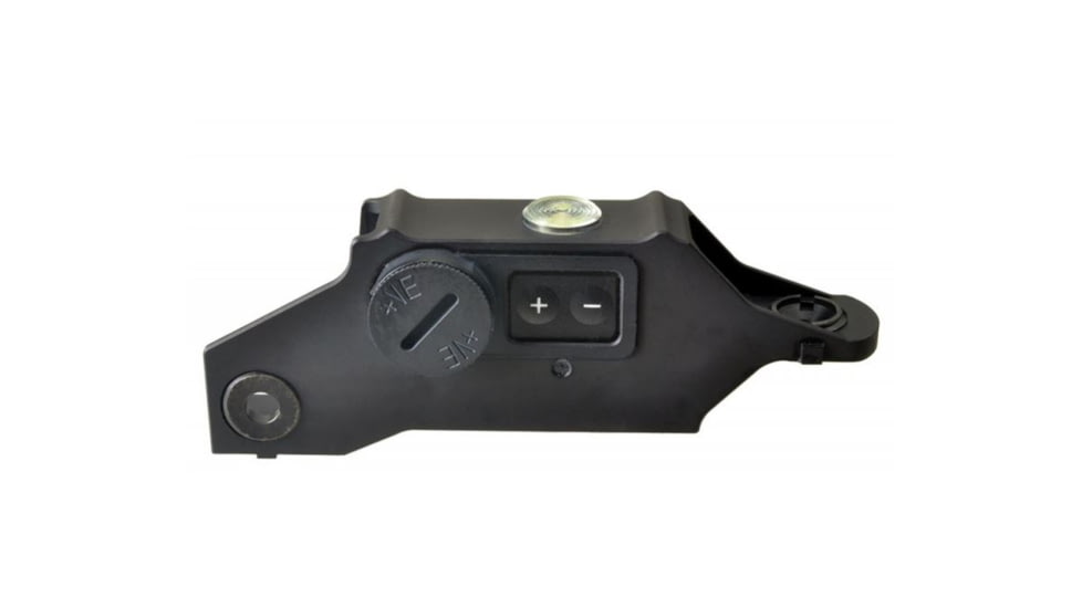 Strike Industries HC-14 Mini Dual Illuminated Ring Sight w/ Back Up Illuminated Battery, Green Fibre Optic and Green Central Dot, Black, RS-HC-14 Mini Green ILU