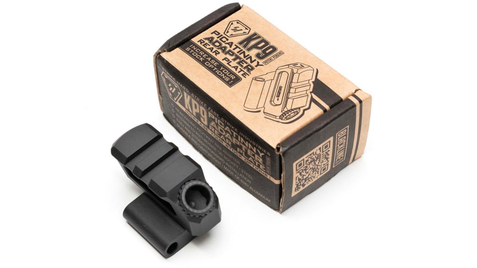 Strike Industries KP-9 Picatinny Adapter Rear Plate, Black, SI-KP9-PADA-BK