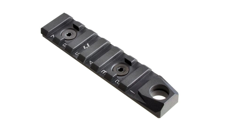 Strike Industries Link Rail Section 7 Slots-QD Featured Can Fit Most Keymod and M-Lok Version Mounting Surfaces, Black SI-LINK-RS-7-QD-BK