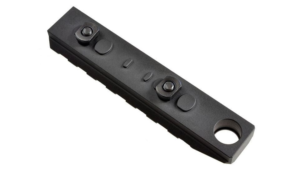 Strike Industries Link Rail Section 7 Slots-QD Featured Can Fit Most Keymod and M-Lok Version Mounting Surfaces, Black SI-LINK-RS-7-QD-BK