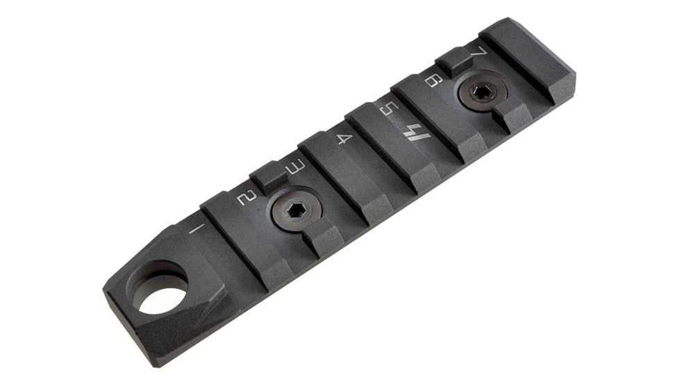 Strike Industries Link Rail Section 7 Slots-QD Featured Can Fit Most Keymod and M-Lok Version Mounting Surfaces, Black SI-LINK-RS-7-QD-BK