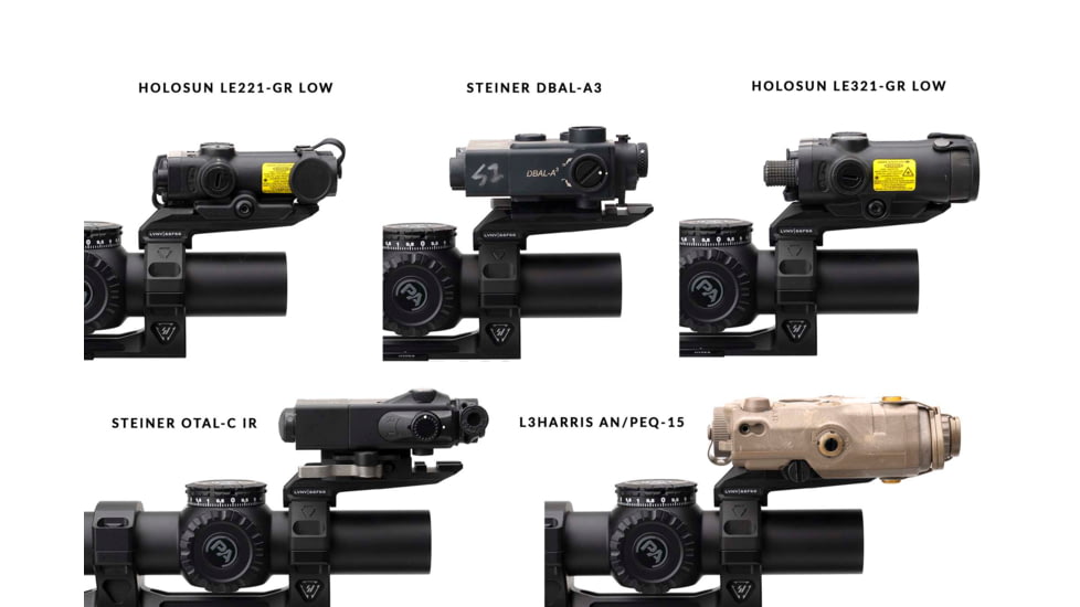 Strike Industries Strike ASM Ring Cap Multi-Optic Mount System, Black, SI-STRIKE-ASM-OM