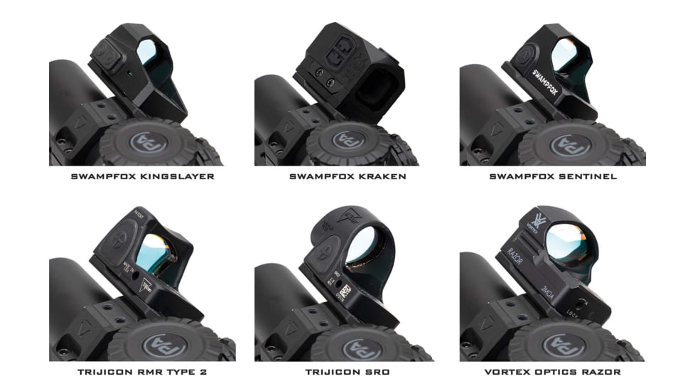 Strike Industries Strike ASM Ring Cap Multi-Optic Mount System, Black, SI-STRIKE-ASM-OM