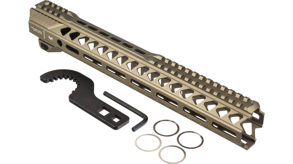 Strike Industries Strike Rail 13.5in Mlok Handguard Rail, FDE, SI-STRIKERAIL-135-FDE