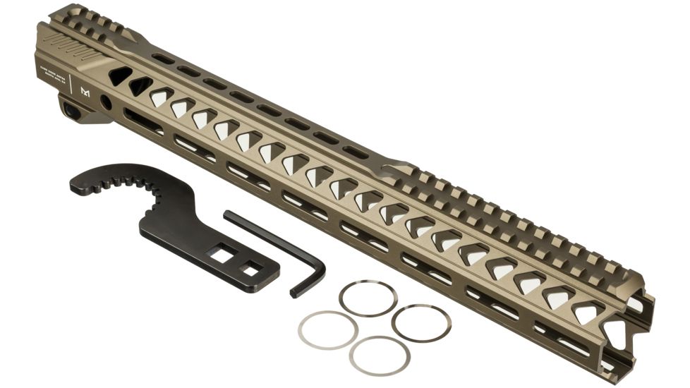 Strike Industries Strike Rail 15.5in Mlok Handguard Rail, FDE, SI-STRIKERAIL-155-FDE