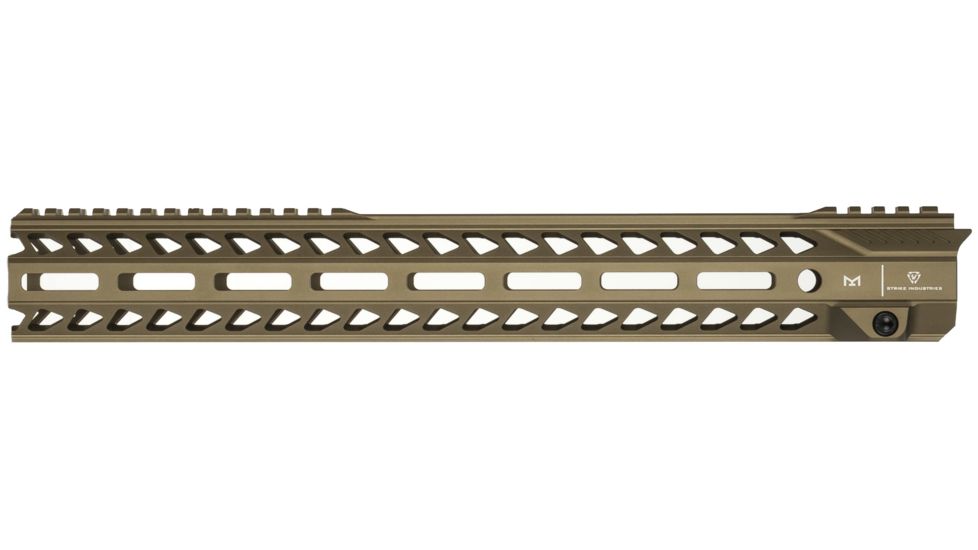 Strike Industries Strike Rail 15.5in Mlok Handguard Rail, FDE, SI-STRIKERAIL-155-FDE