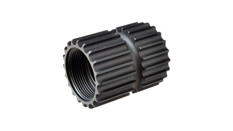 Strike Industries Strike Rail Lightweight Barrel Nut, 7250 Aluminum, Black, SI-StrikeRail-7250NUT
