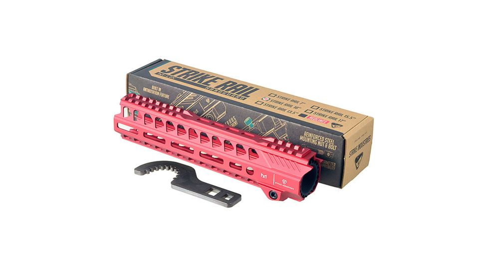 Strike Industries Strike Rail Mlok Handguard Rail, Red, 10in, 708747546767