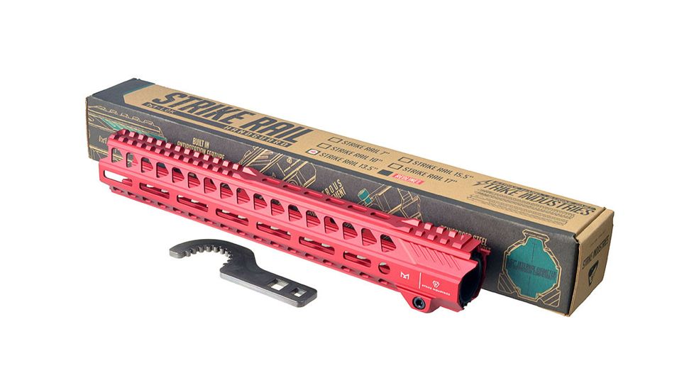 Strike Industries Strike Rail Mlok Handguard Rail, Red, 13.5in, 708747546774