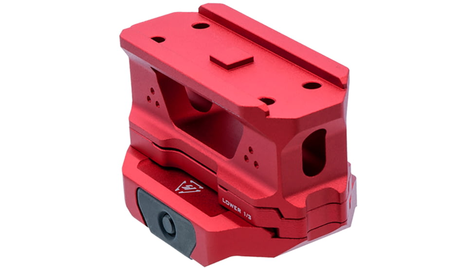 Strike Industries T1 Riser Mount for AR Platforms, Steel, TIII Hard Anodize, 2.3 oz, Red, One Size, SI-T1-RISER-RED