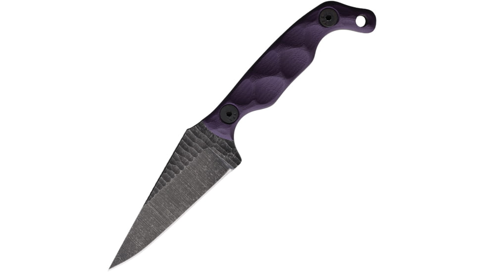Stroup Knives Mini Fixed Blade Purple, STPMINIPG10