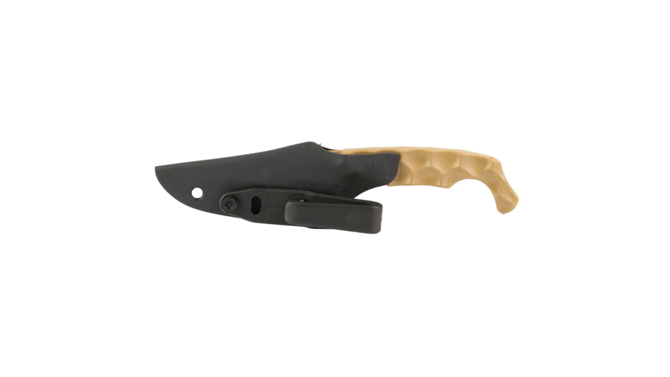 Stroup Knives Ultralite Non-Metalic Fixed Blade Knife, 3.75in, Zytel, Dagger, FDE Zytel Handle, ULNM-FDE