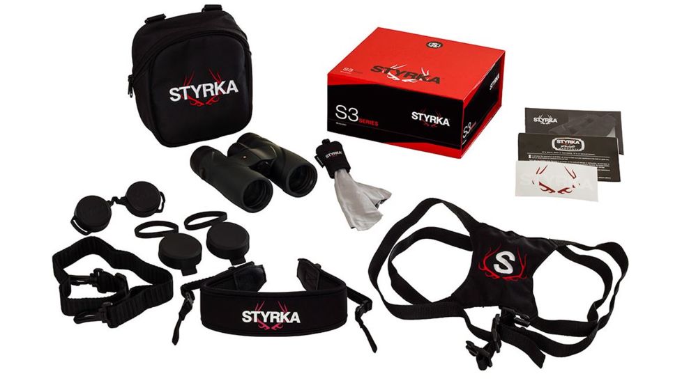 Styrka 8x42mm S3 Roof Prism Waterproof Binocular,Green ST-33310