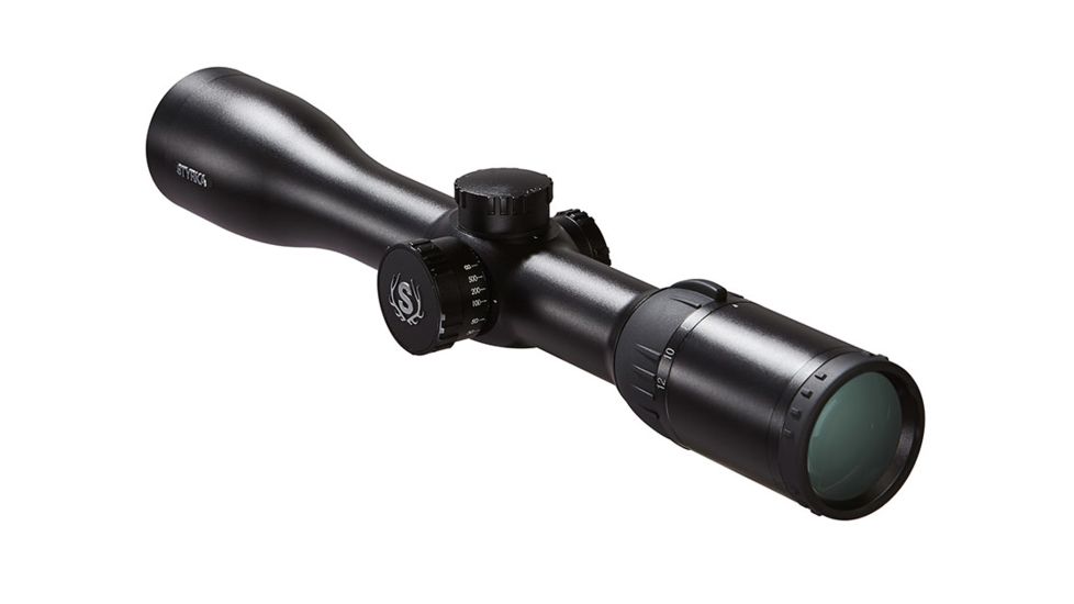 Styrka S7 Series 3-12x42mm Waterproof Rifle Scope w/Side Focus,Black,Plex Reticle ST-95020