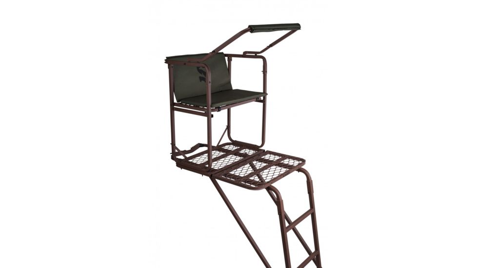 Summit Solo Pro Ladder Stand w/ Full Body Fall Arrest Harness System, Brown SU82103