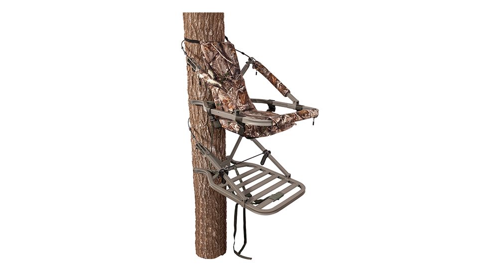 Summit Treestands Explorer SD, Closed Front Climbing Stand, 20x36in Platform 285658
