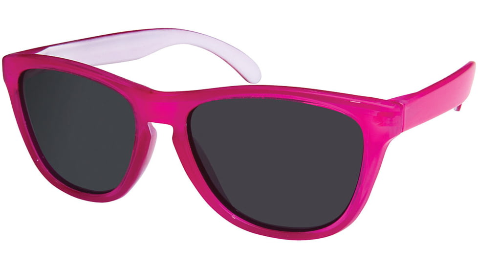 Sunbelt Kidz Boatride Sunglasses, Pink Frame, Smoke Polarized Lens