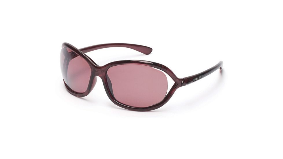 Suncloud Holiday Sun Glasses, Cranberry Marble Frame, Rose Polarized Polycarbonate Lens S-HLPPRSCM