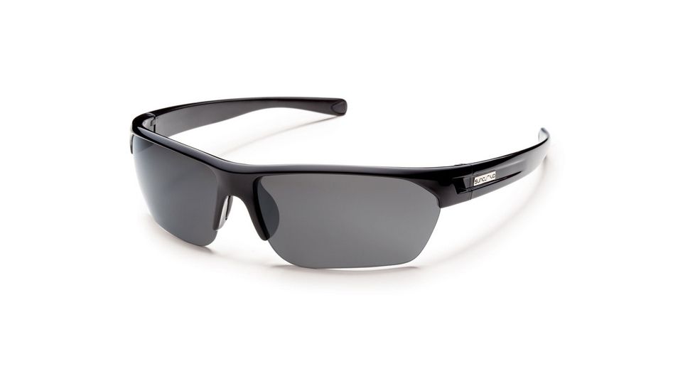 Suncloud Polarized Optics Detour (New) Sunglasses - Black Frame, Gray Polarized Polycarbonate Lenses S-DTPPGYBK