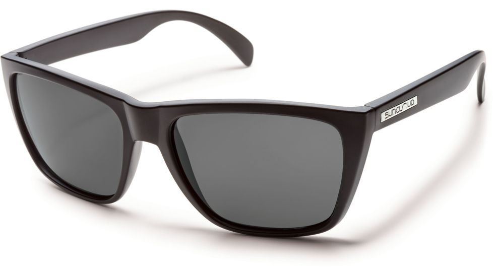 Suncloud Polarized Optics Standby Sunglasses - Matte Black Frame/Gray Polarized Polycarbonate Lens S-SBPPGYMB