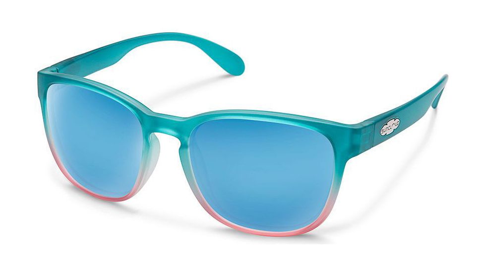 Suncloud Polarized Optics Loveseat Sunglasses-Aqua Pink Fade-Blue Mirror