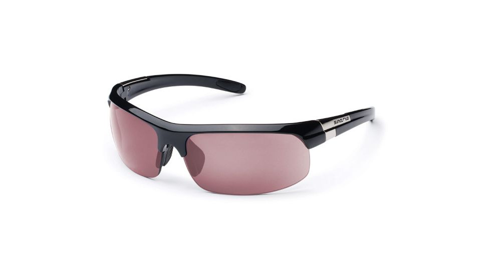 Suncloud Profile Sun Glasses, Black Frame, Rose Polarized Polycarbonate Lens S-PFPPRSBK