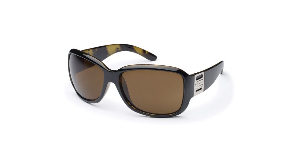 Suncloud Runway Sunglasses, Black Backpaint Frame, Brown Polarized Polycarbonate Lens S-RWPPBRBK