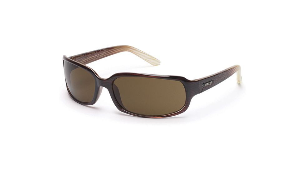 Suncloud Uptown Sunglasses, Brown Stripe Laser Frame, Brown Polarized Polycarbonate Lens S-UTPPBRBZ