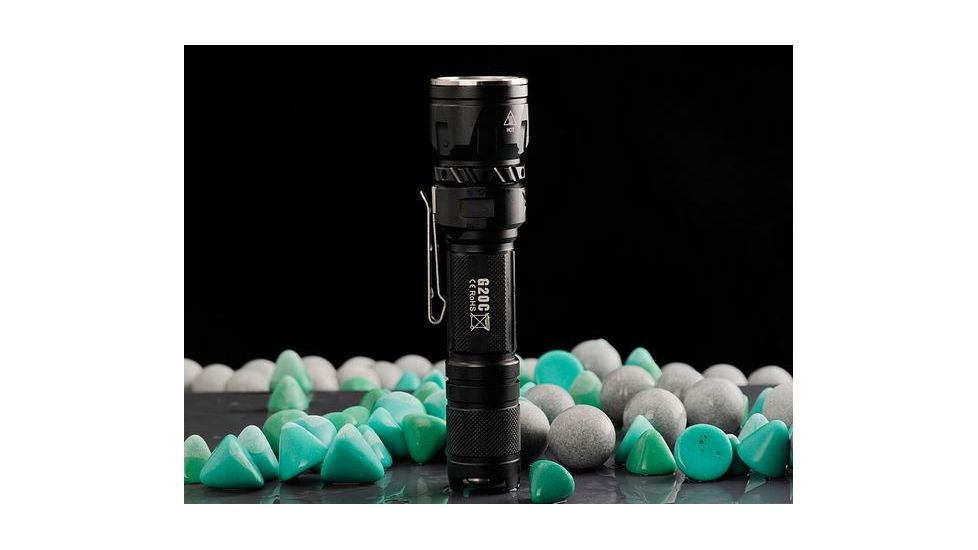 Sunwayman G20C Compact Flashlight, w/CREE LED, 400 Lumens, w/ 1x18650 or 2xCR123 Batteries, Black SUNWAYMAN-G20C-XML2-U2