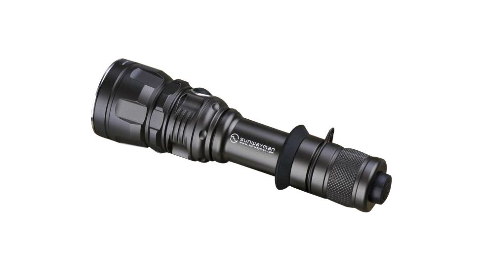 Sunwayman T20CS LED Flashlight with 658 Lumen CREE U2 LED - Uses 2xR/CR123A or 1x18650, Black SUNWAYMAN-T20CS
