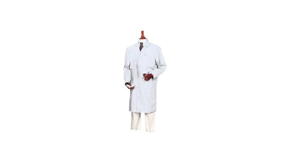 Superior Uniform Unisex Microstat ESD Lab Coats, WORKLON 424-XXXL White Short Coats