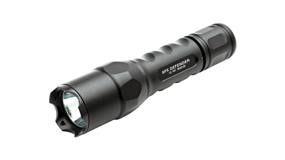 Surefire 6PX Defender Flashlight, Black, 320 Lumens, 5.2&quot; 6PXD-C-BK