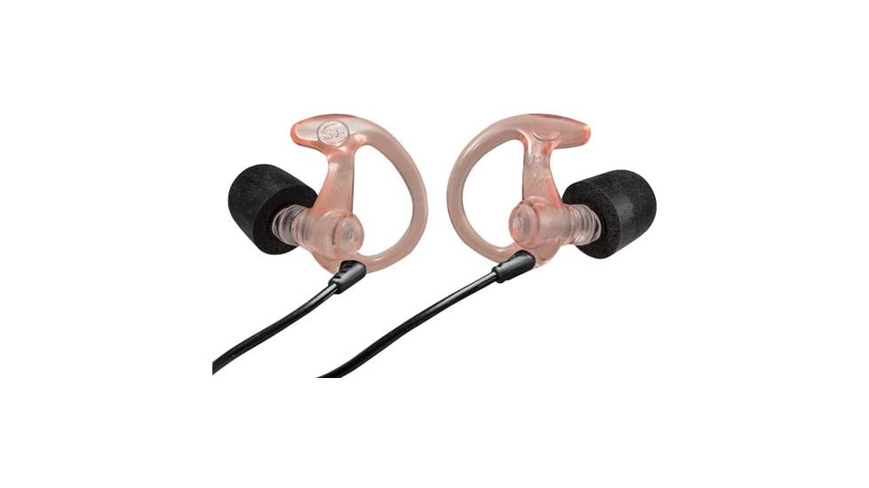 SureFire COMPLY FOAM TIPPED, FULL BLOCK EARPLUGS, MEDIUM, 25 PAIR, CLEAR, Clear, Medium, EP10-MPR-BULK