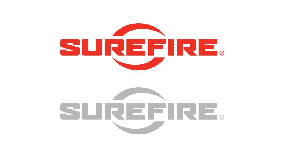 Surefire Logo Vinyl Decal 9.5x2.25in - Red