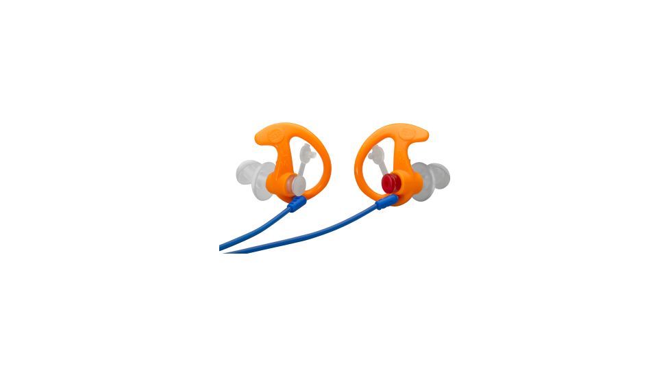 Surefire Double Flanged, Filtered Earplugs, Large, 1 Pair, Orange EP3-OR-LPR