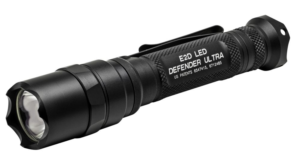 SureFire E2D Led Defender Ultra Flashlight, 1000/5 Lumens, Click Switch, Black E2DLU-A