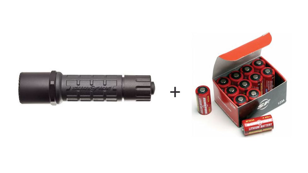 SureFire G2 LED Flashlight w/ Surefire 123A Lithium Battery Box - Pack of 12