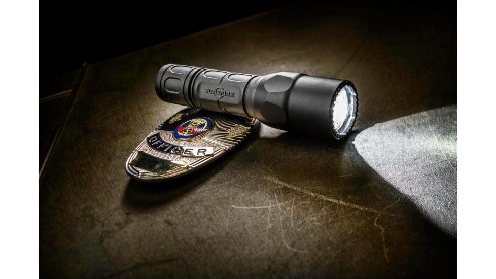 SureFire G2X LE Dual-Output LED Flashlight, 15-600 Lumens, Black, G2XLE-BK