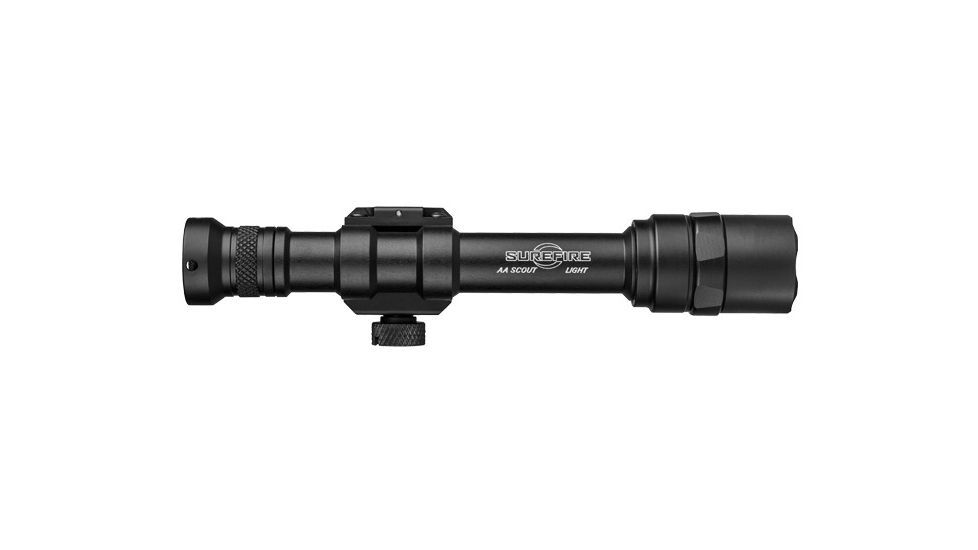 SureFire M600AA Scout Light Rail-Mountable LED Weapon Light, AA, 220 Lumens, Black , M600AA-BK