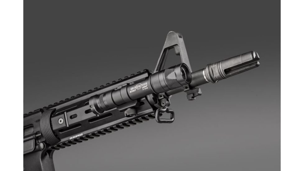 SureFire M600AAV Scout Light LED Weapon Light, 123A Lithium, 350 Lumens, Tan, M600V-B-Z68-BK