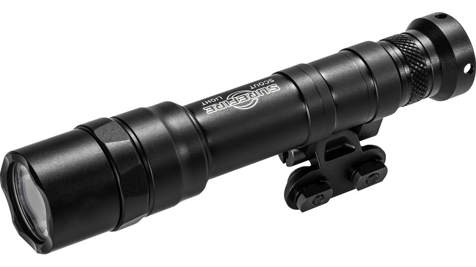 SureFire M640DF Scout Light Pro Dual Fuel LED Weapon Light, 18650 Rechargeable Lithium CR123A, White, 1200-1500 Lumens, Black, M640DF-BK-PRO