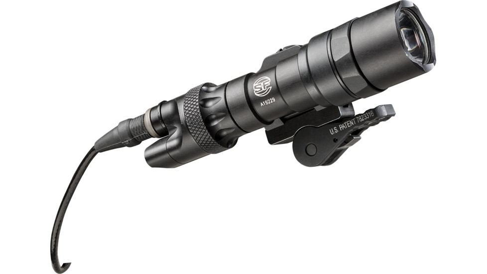 SureFire Scout Light w/Remote Switch, CR123A, ADM Mount, White, 500 Lumens, Black, M322C-BK