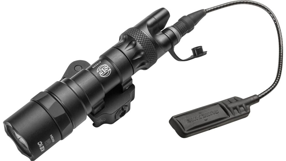 SureFire Scout Light w/Remote Switch, CR123A, ADM Mount, White, 500 Lumens, Black, M322C-BK