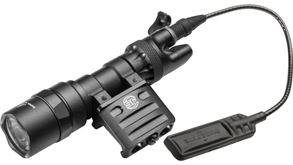 SureFire Scout Light w/Remote Switch, CR123A, RM45 Mount, White, 500 Lumens, Black, M312C-BK