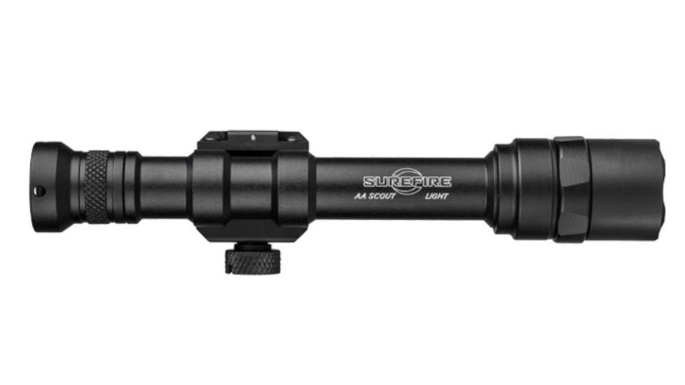 SureFire M600AA Scout Light Rail-Mountable LED Weapon Light, AA, 220 Lumens, Black , M600AA-BK