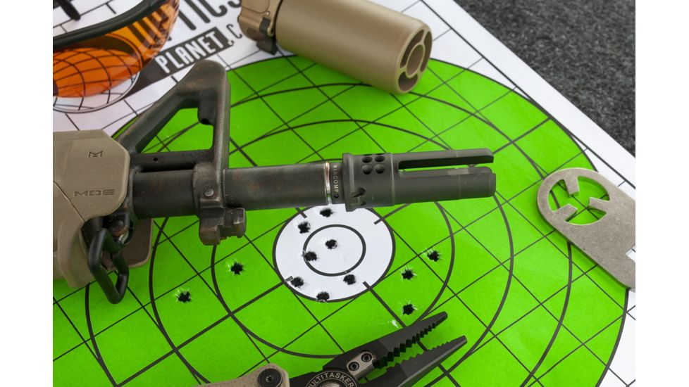 SureFire WarComp Flash Hider/Adapter 3-Prong And Ported For SOCOM Series Suppressors 5.56mm 1/2-28 Threads