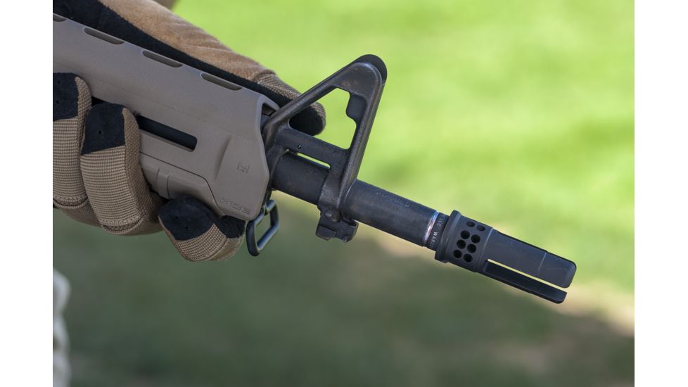SureFire Warcomp Flash Hider w/Suppressor Adapter, 5.56mm, 1/2-28 Threads, NSN 1005-01-646-9074, WARCOMP-556-1/2-28