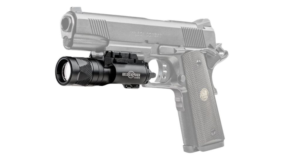 SureFire X300V LED Weapon Light, No Accessories, CR123A, 350 Lumens, Black, X300V-B